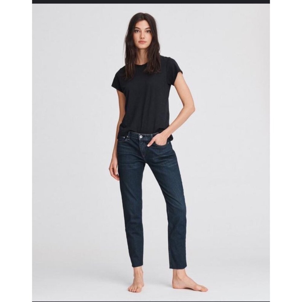 Rag & Bone Womens Dark Wash Straight Leg Jeans Size 28